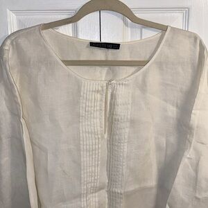 Lafayette 148 NY Linen Tunic Shirt